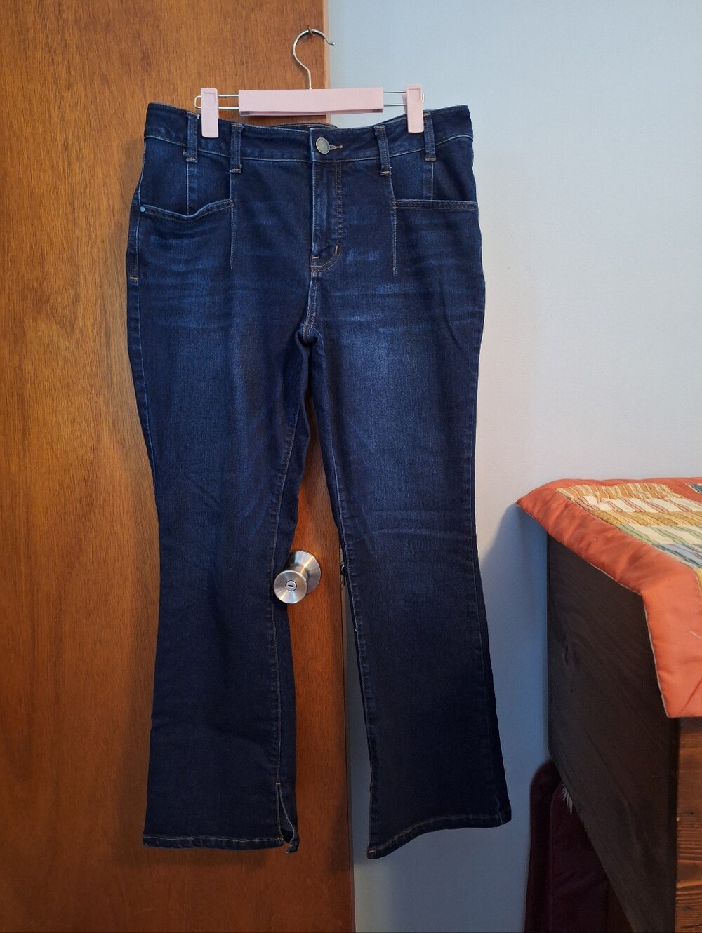 Maurices Everflex Slim Boot Mid Rise Dark Blue Women's Jeans Size 12 Short
